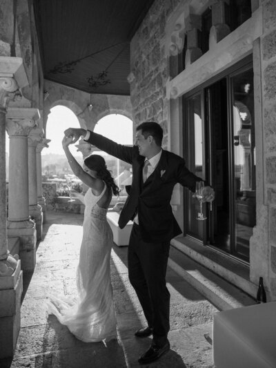 Inês Rochinha & Tomás couple getting married in Solar de Pancas, portugal