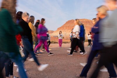 group of women participating in outdoor activity