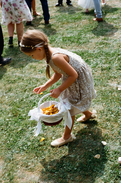 Luxury wedding in Europe – sophisticated bride in a modern wedding gown and groom in a timeless suit.