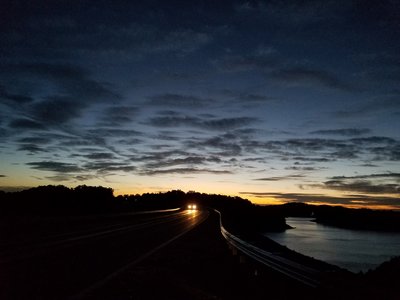 Copy of WV Favorite- sunset going HOME Summersville dam- lake