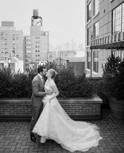 Bride and groom during their NYC wedding, captured by Our Story Creative.