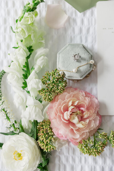 wedding portrait outdoors at windridge estate by the white restored gazebo