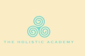 Pale yellow and light green logo for the holistic academy