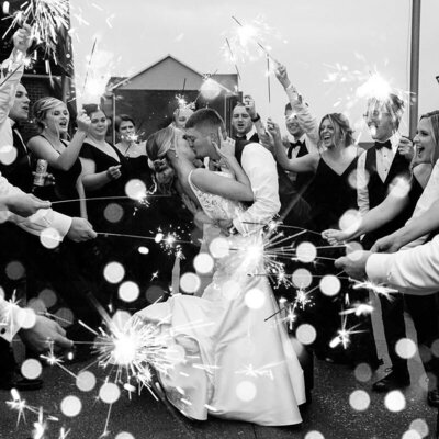 Bret and Brandie Evansville Owensboro Weddings Black and White Gallery55