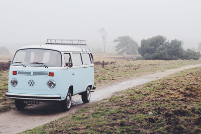 Trouwen Texel Vervoer VW bus