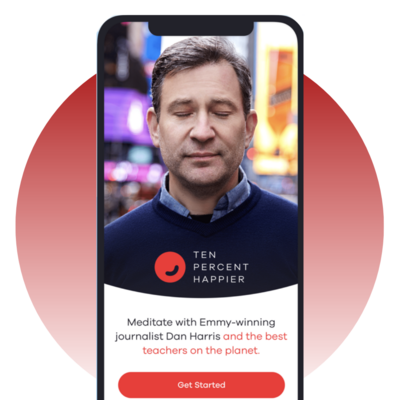 10 percent happier app with guided mindfulness meditation with Diana Winston