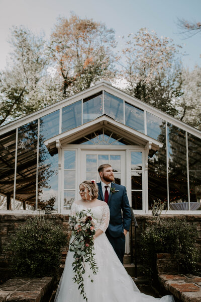 Bride-and-groom-outside-wedding-Boston-Florist-Prose-Florals