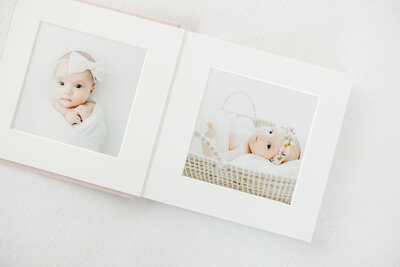Newborn baby photo album