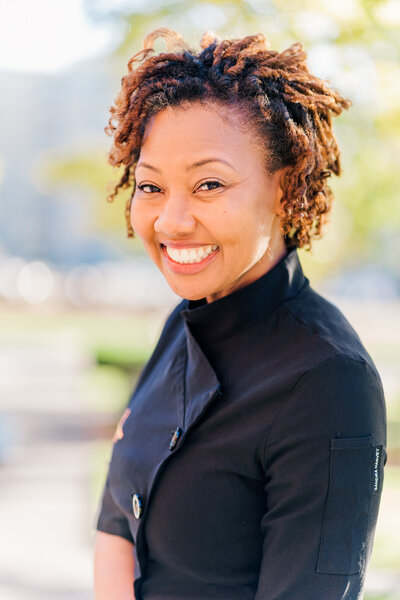 Professional headshot of creative young woman
