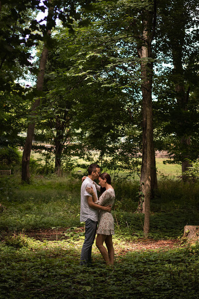 Rustic outdoor wooded engagement photography by jaimee rae photography