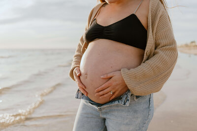 Close up image of newborn baby