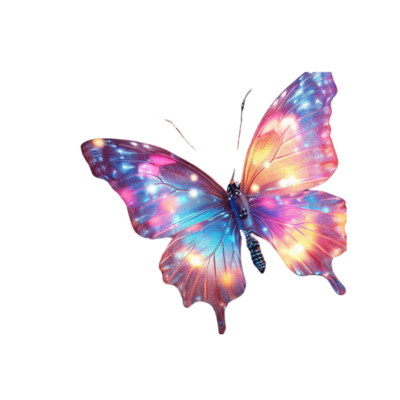 Fairy-Inspired Butterfly in Fairy Star Template Reflecting Whimsical Magic