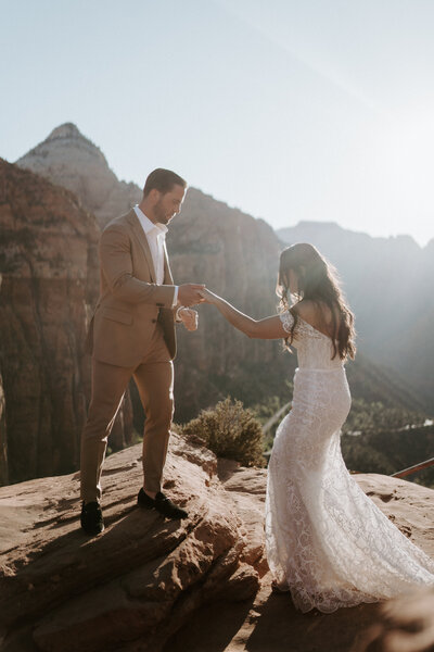 Blending adventure with timeless elegance—Watters & Co. Events designs intimate, high-touch elopements in Zion National Park with seamless coordination and luxury details.