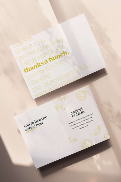 Collateral design for custom branding project