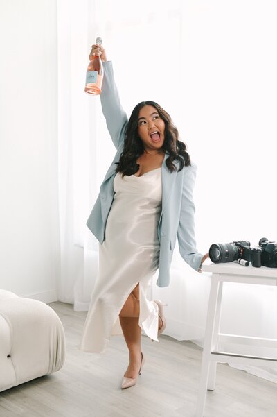 Lyn Smiling at Window