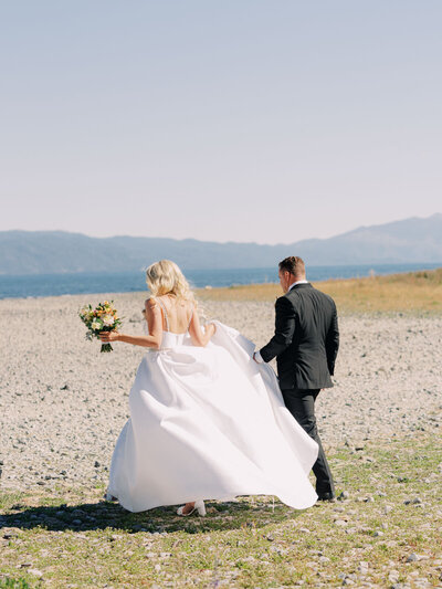 Lake Tahoe Mountain Wedding at Everlibe Resort Bride and Groom Photos