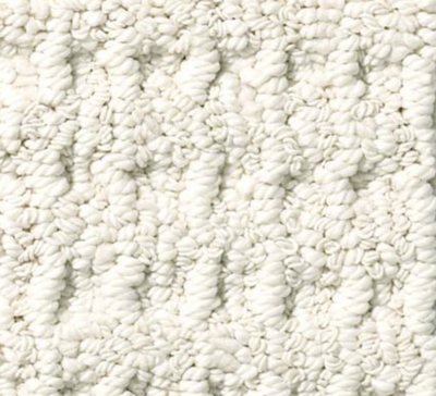 White berber carpet.