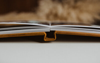 leather wedding album by photographer Frankly faye
