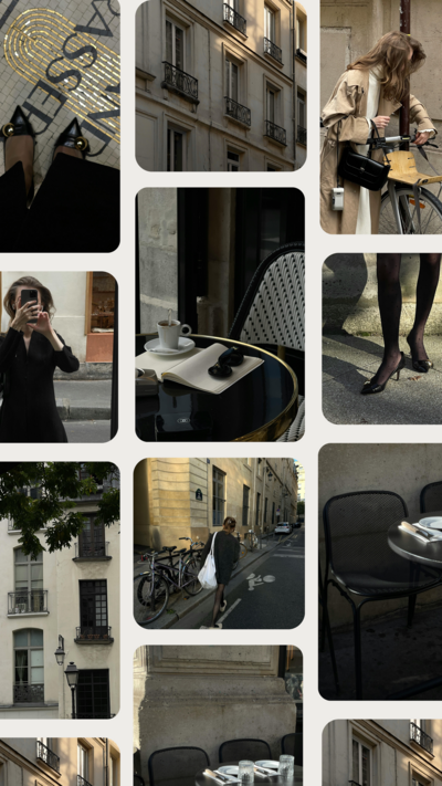 moodboard for The Marais