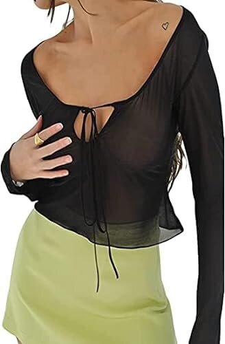 See Through Cardigan Shirt