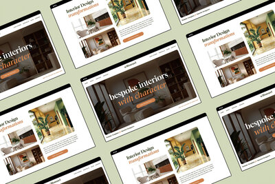 all in one branding and website bundle for interior designers