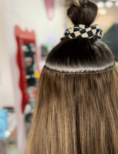 Hair extensions, Rhode Island, Invisible bead extensions, IBE, Hand tied extension, Luxury hair, Seamless, Custom color hair, Hair extension specialist, Best hair extension, Hair extension maintenance, Natural looking extensions, Hidden bead extensions, Sew in hair extensions, K tips hair extensions, Keratin bond hair extensions, Keratin individual bonds hair extensions, Brazilian blowout, Conditioning treatment, Hair Botox, Keratin hair treatment, Balayage, Lived in color, Balayage experts, Dimensional brunette, Gray blending, Blowout and style, Specialty color, Baby lights, Foil highlights, Blonding