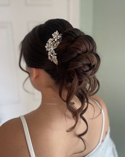 Updo with accessory hairstyle