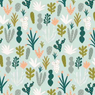 Cactus Pattern designed by Jen Pace Duran of Pace Creative Design Studio