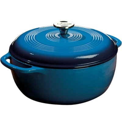 Blue dutch oven