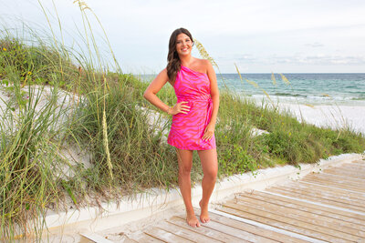 Senior photograph on the beach
