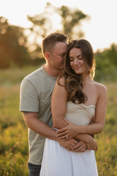 Golden Hour Rooftop Downtown Fargo Engagement Session