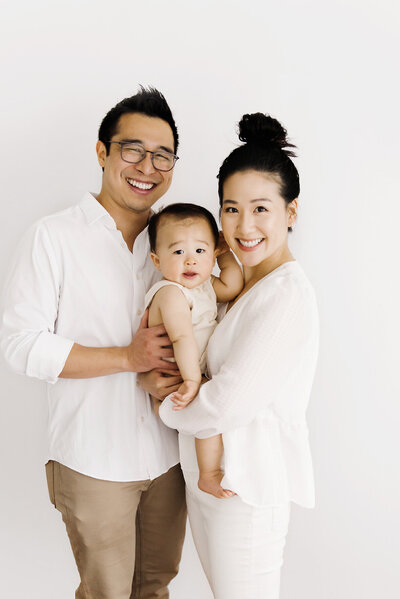 family photo in photography studio boston ma​