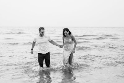 Romantic engagement session in lake, Ohio Wedding photographer, Renee Lemaire Photography