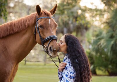 Woman with her horse