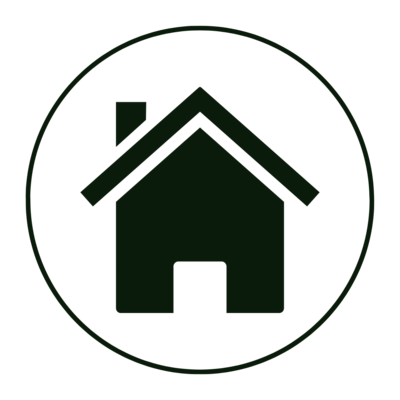 joint venture icon with house in centre of circle