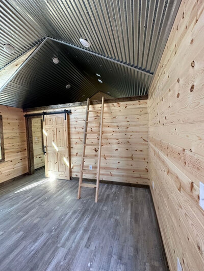 custom log cabin interior