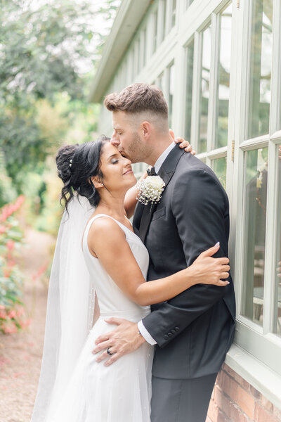 Abbey wood estate wedding couple