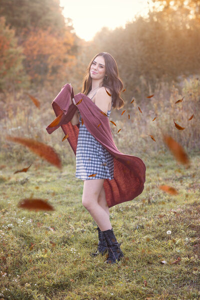 falling leaves