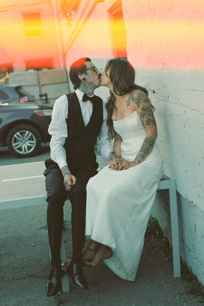 real fernie wedding couple gets married