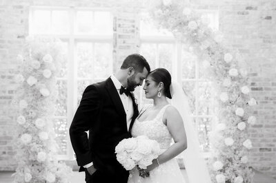 bride and groom portrait in Houston, TX