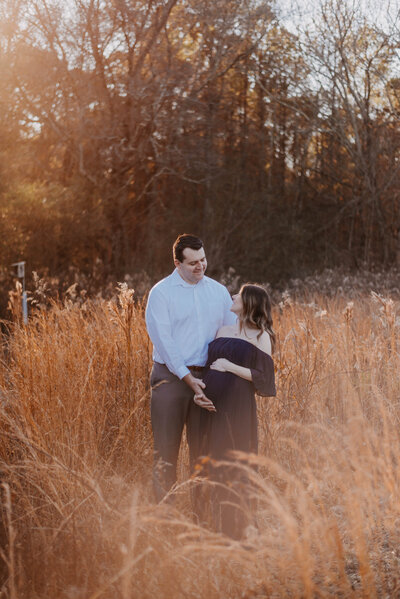 metro atlanta maternity session golden hour session kattie jackson photography 