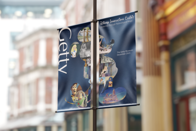 Disney Double Street Banner Mockup