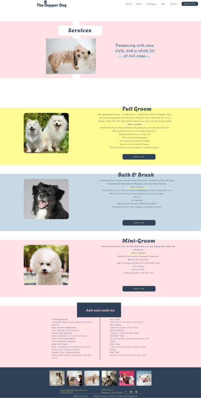 dd web design service page