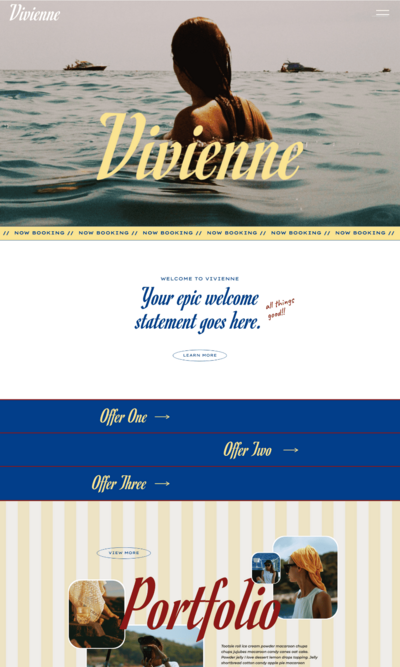 vivienne website template picture