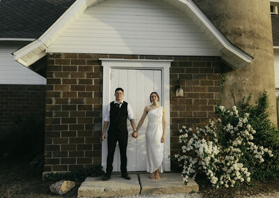 couple on stairs