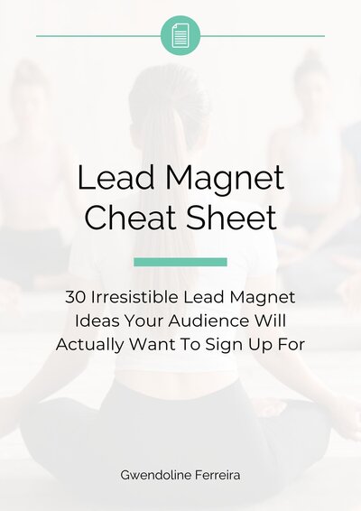 Lead Magnet Ideas List Cheat Sheet
