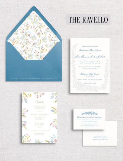 Palmetto Blue Calligraphy Escort Cards