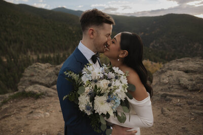 outdoor bridal portraits in Colorado