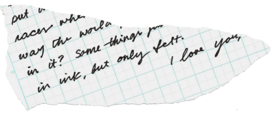 Romantic handwritten note detail used in sentimental wedding galleries for nostalgic Midwest couples