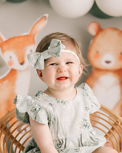 Adorable baby photo by Ann Marshall in Portland, Oregon for baby's first birthday